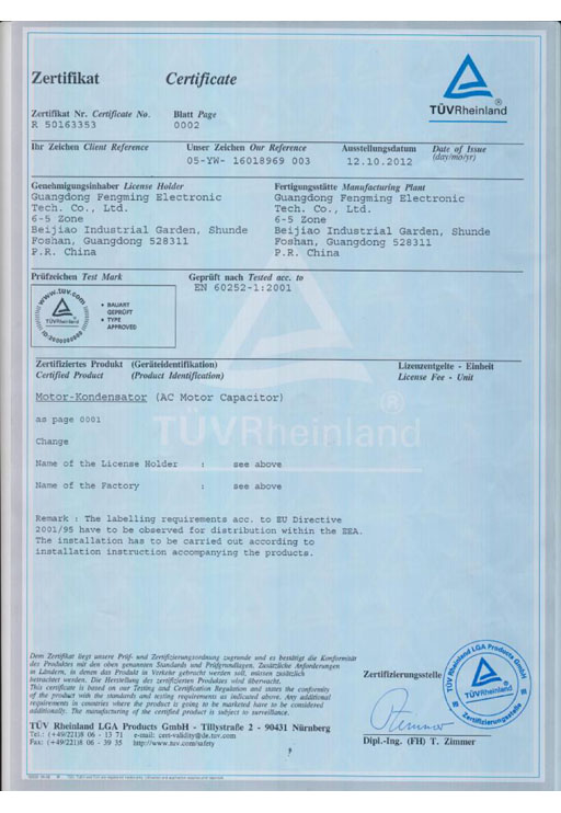 CBB61 9UF TUV